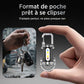 Lampe torche portable rechargeable et lumineuse pour porte-clés