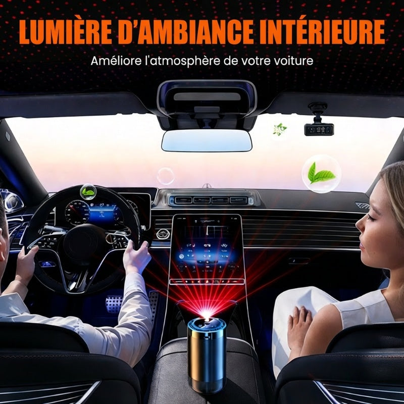 💡 Ambiance Lumineuse & Aromatique en Voiture 🌙 Votre diffuseur intelligent 2-en-1 !