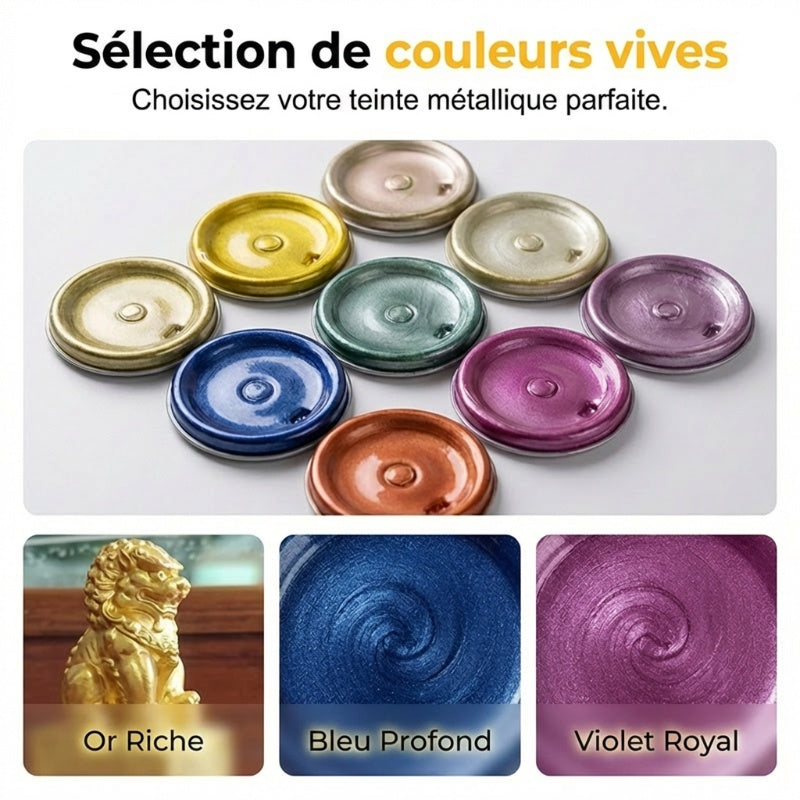 Peinture Métallisée Brillante à Base d'Eau