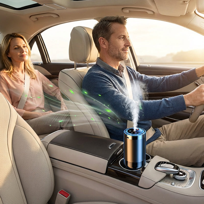 💡 Ambiance Lumineuse & Aromatique en Voiture 🌙 Votre diffuseur intelligent 2-en-1 !