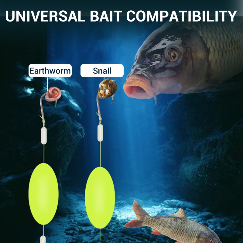 🎣⚡ Montage de fond inversé à double hameçon ! La version améliorée augmente le taux de ferrage de 50 % – dites adieu aux accrocs ! 🎣