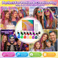 🎨 50% DE RÉDUCTION! ⚡ Kit craies capillaires – 12 couleurs, lavable & facile – Idéal pour fêtes ✨