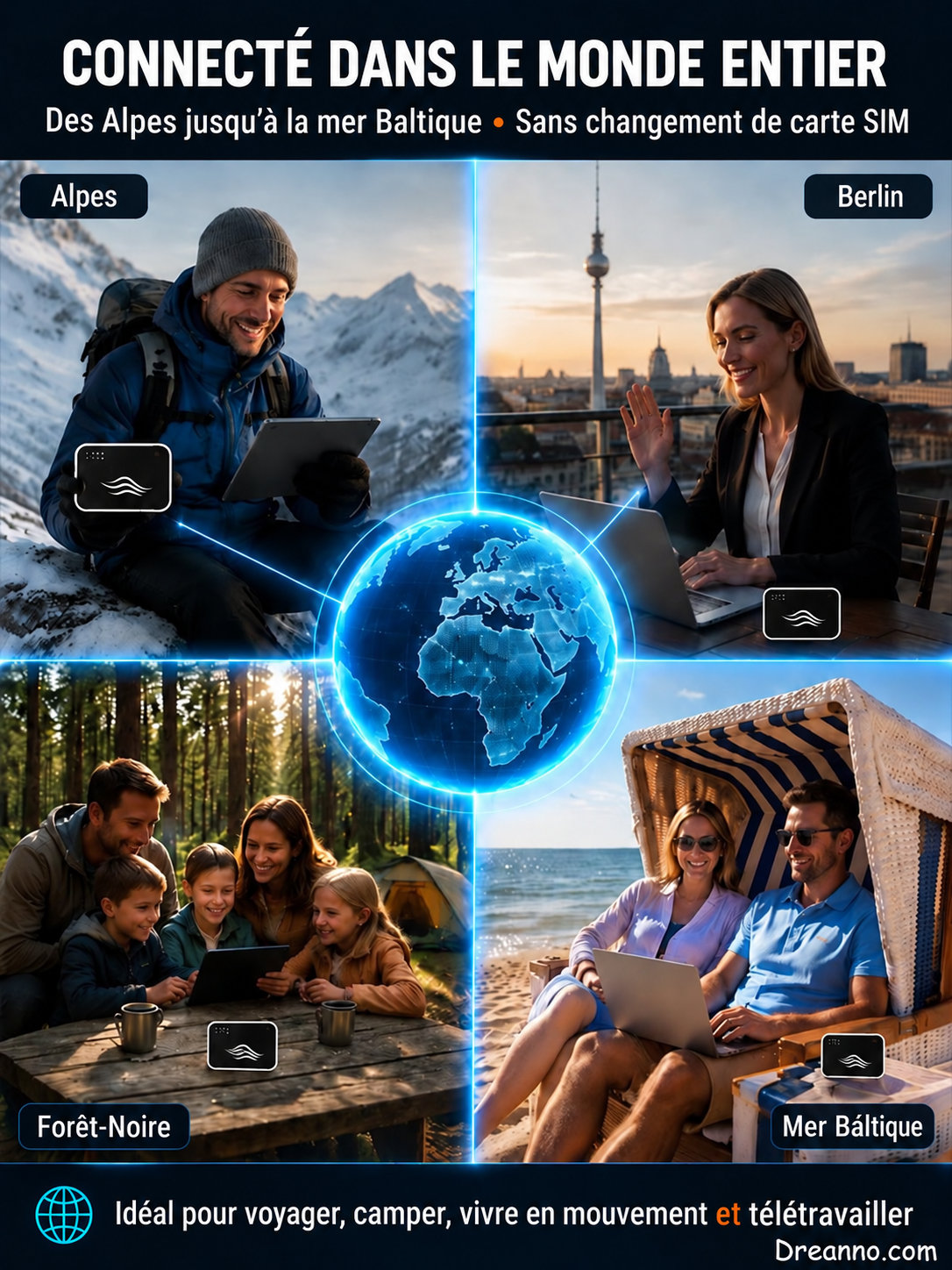 Wi-Fi portable international, sans visa, accès à Internet partout