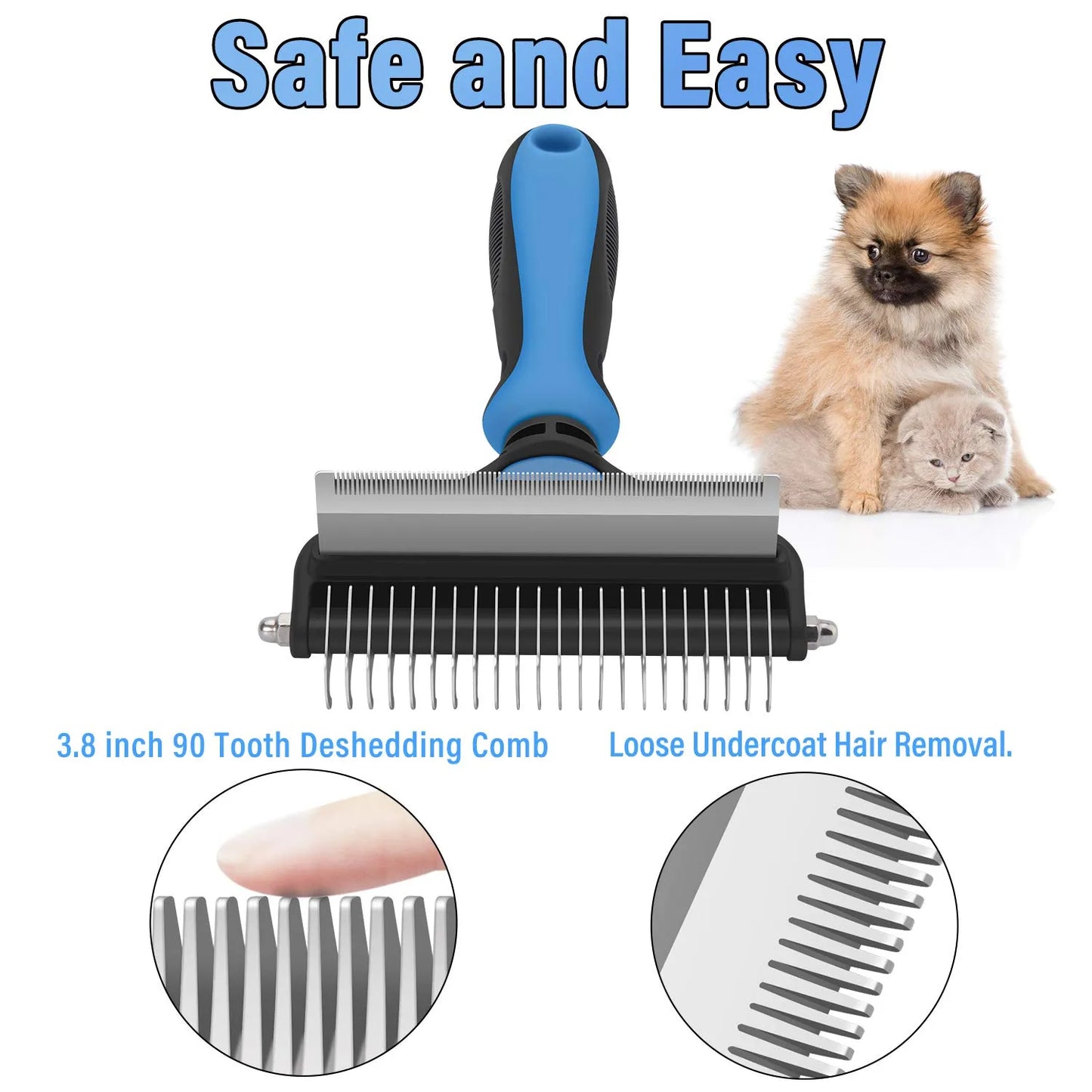 🐾 PROMO LIMITÉE 50% DE RÉDUCTION ! ✨ Brosse Démêlante pour Chats et Chiens – Professionnel, Double Face ✨
