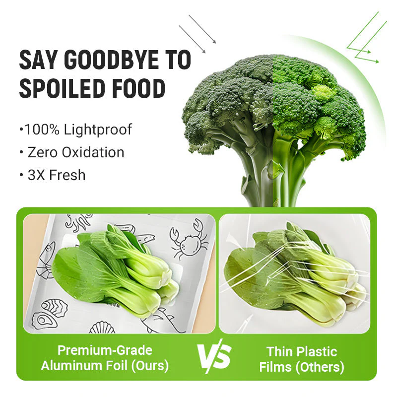 🔥Bestseller Mondial🍗 Offre limitée ! Achetez 1 obtenez 1 gratuits🥦Sacs de Rangement Réutilisables en Aluminium avec Fermeture Hermétique