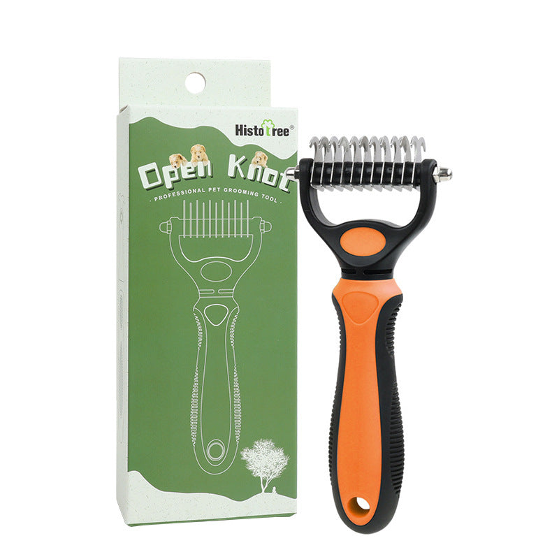 🐾 PROMO LIMITÉE 50% DE RÉDUCTION ! ✨ Brosse Démêlante pour Chats et Chiens – Professionnel, Double Face ✨