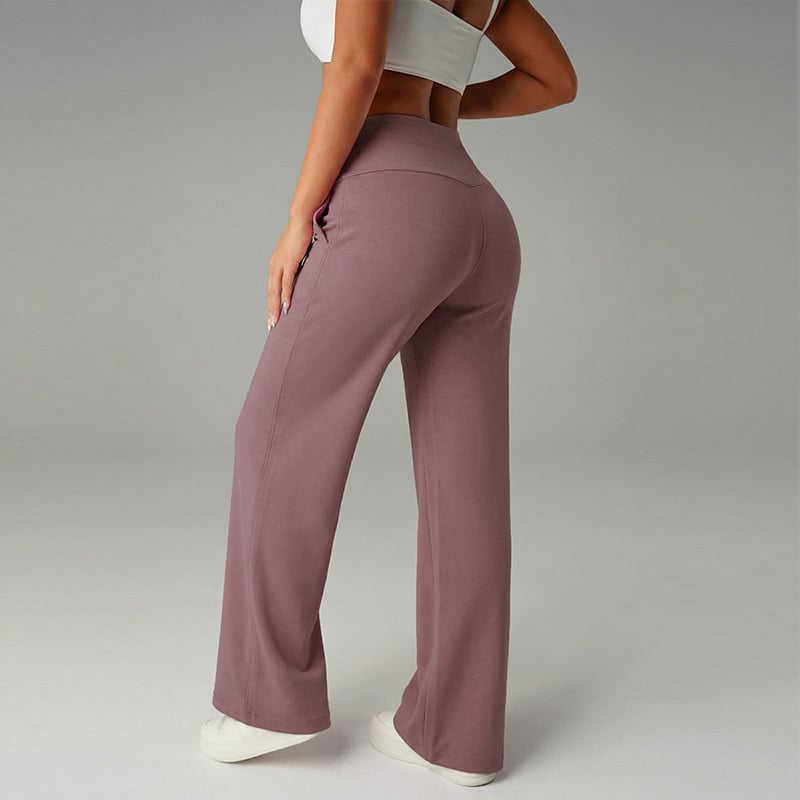 💃 Élégance Quotidienne - Pantalon Droit Femme Tissu Souple - Coupe Ample & Confort Parfait【Offre Spéciale】