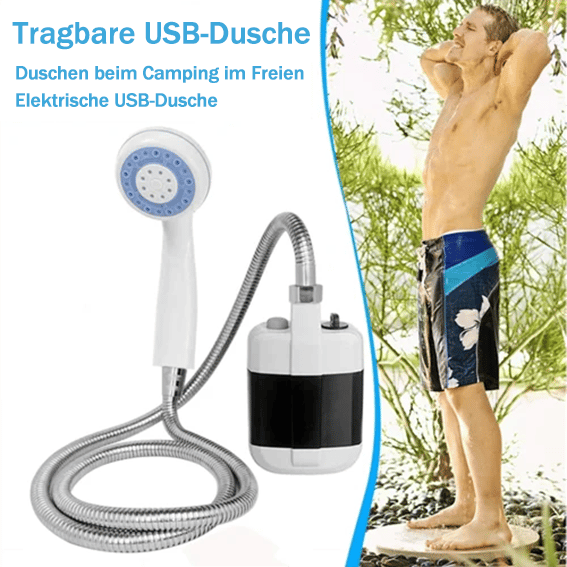 Douche portable pour camping avec pompe à eau