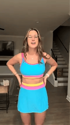 🏖️Offre spéciale 50 % de réduction🌼Ensemble de bikini sportif 3 pièces en nylon patchwork color block - Maillot de bain taille haute et contrôle du ventre👙🌈