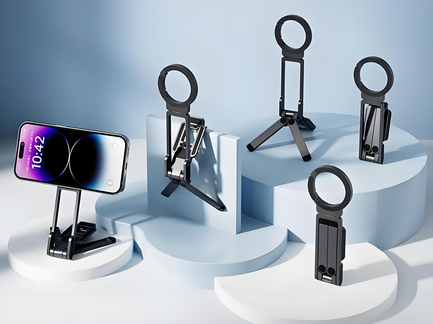 📱 50% DE RÉDUCTION ! 🔋 Trépied Magnétique iPhone - Fixation Puissante pour Voiture/Équipement, Compatible Photos & Vidéos 🧲🎥