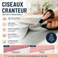 ✂️🧵 Ciseaux à bord zig-zag en acier inoxydable – Poignée ergonomique, anti-effilochage, coupez tissu, papier et cuir avec une finition propre, le couteau suisse des loisirs créatifs 🌸🎨