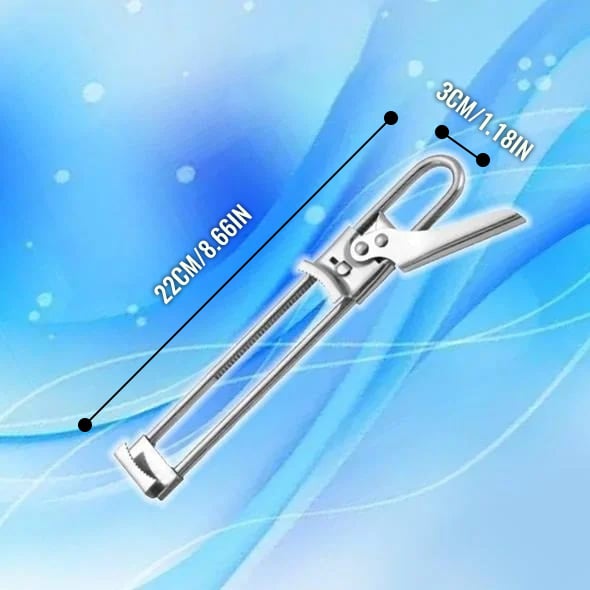 🥫🛠️ PROMO FLASH : 50% DE RÉDUCTION ! Ouvre-Boîte Multifonction Réglable en Acier Inoxydable – Mâchoire Crantée & Levier Ergonomique, Couvercles jusqu'à 10 cm for une Ouverture Sans Effort ✨