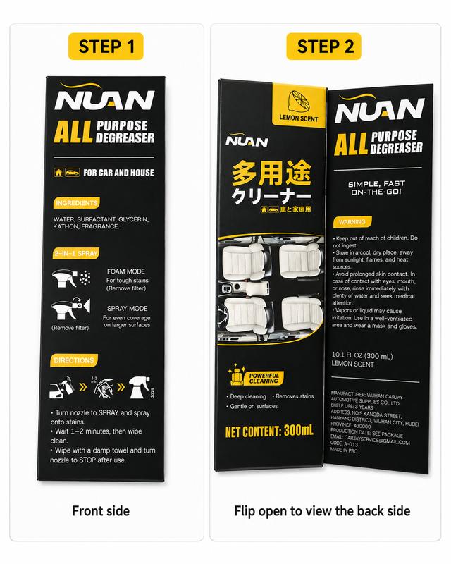 🚗 Nettoyant intérieur en spray – Redonnez à votre voiture son aspect neuf en quelques minutes ✨