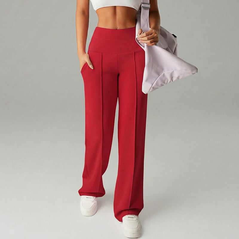 💃 Élégance Quotidienne - Pantalon Droit Femme Tissu Souple - Coupe Ample & Confort Parfait【Offre Spéciale】