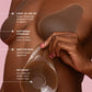 Soutien-gorge push-up invisible réutilisable avec couche adhésive.