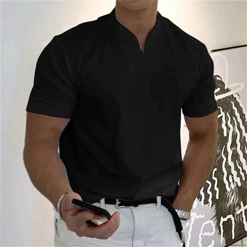 👕 59% de Réduction! ⚡ Chemise de Sport à Manches Courtes pour Hommes – Respirante, Légère & Confort Optimal 🏃