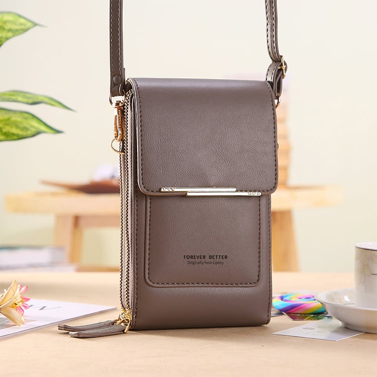 👜📱Sac bandoulière élégant pour téléphone portable pour femme avec fenêtre tactile