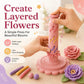 🔥‑50% Réduction ! Kit création fleurs pâte à modeler 🌸 Pour débutants, outil 3D réutilisable, 24 couleurs incluses ✨