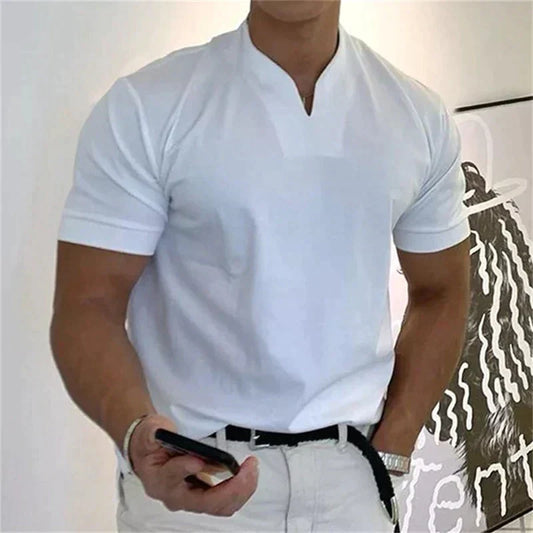 👕 59% de Réduction! ⚡ Chemise de Sport à Manches Courtes pour Hommes – Respirante, Légère & Confort Optimal 🏃