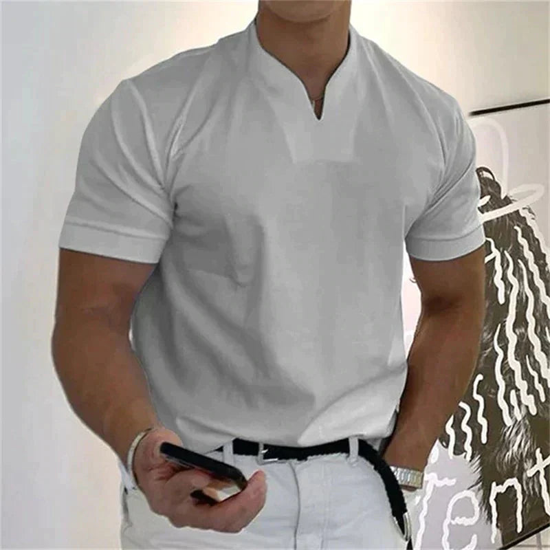 👕 59% de Réduction! ⚡ Chemise de Sport à Manches Courtes pour Hommes – Respirante, Légère & Confort Optimal 🏃