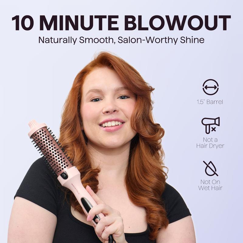💇‍♀️ -50% ! ✨ Brosse Chauffante Premium Wavytalk – Volume Maximal, Revêtement Céramique & Température Réglable – Vagues de Rêve en 10 Minutes 🔥