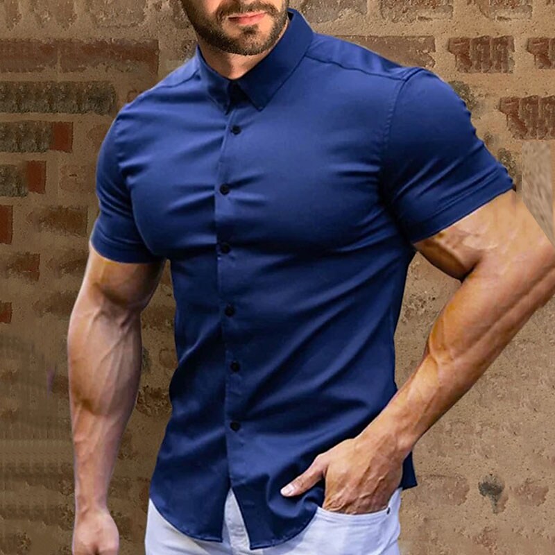 👔 50% DE RÉDUCTION ✨ Chemise homme infroissable & sans repassage – Tissu technique respirant, confort optimal – Style polyvalent pour le bureau & le quotidien – toujours impeccable sans effort ⚡