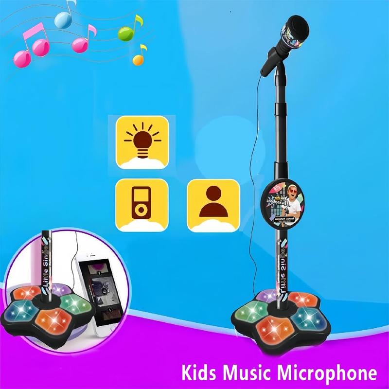 Microphone de karaoké pour enfants avec lumière
