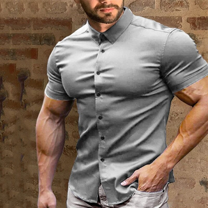 👔 50% DE RÉDUCTION ✨ Chemise homme infroissable & sans repassage – Tissu technique respirant, confort optimal – Style polyvalent pour le bureau & le quotidien – toujours impeccable sans effort ⚡