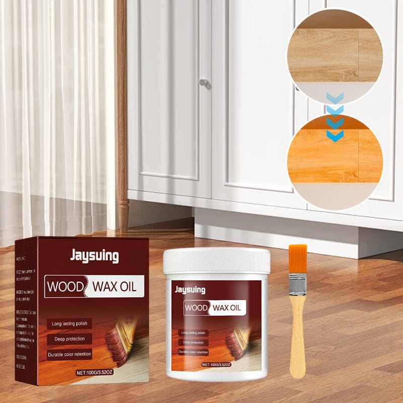 🔥50% DE RÉDUCTION !🪵Huile Cire pour Bois Extérieur ✨Anti-Corrosion, Protection Durable, Application Facile🏡