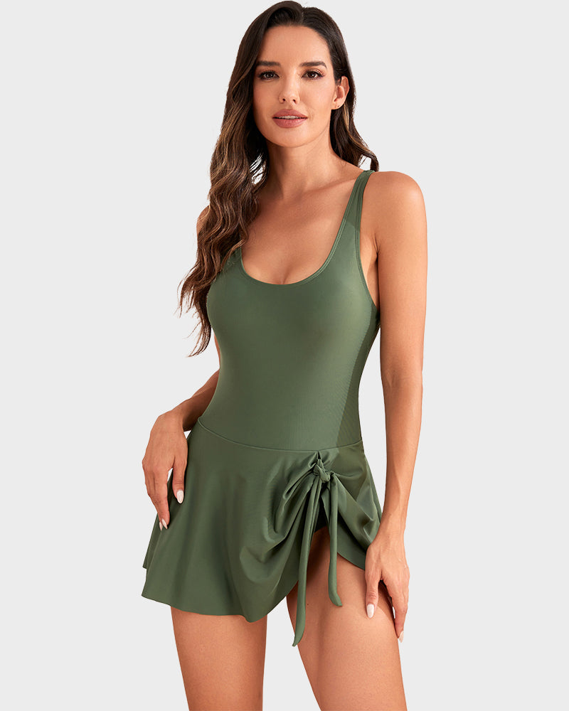 Dernière chance : 50 % de réduction ! Maillot de bain une pièce pour femme avec effet ventre plat et fermeture à boutons.