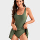 Dernière chance : 50 % de réduction ! Maillot de bain une pièce pour femme avec effet ventre plat et fermeture à boutons.