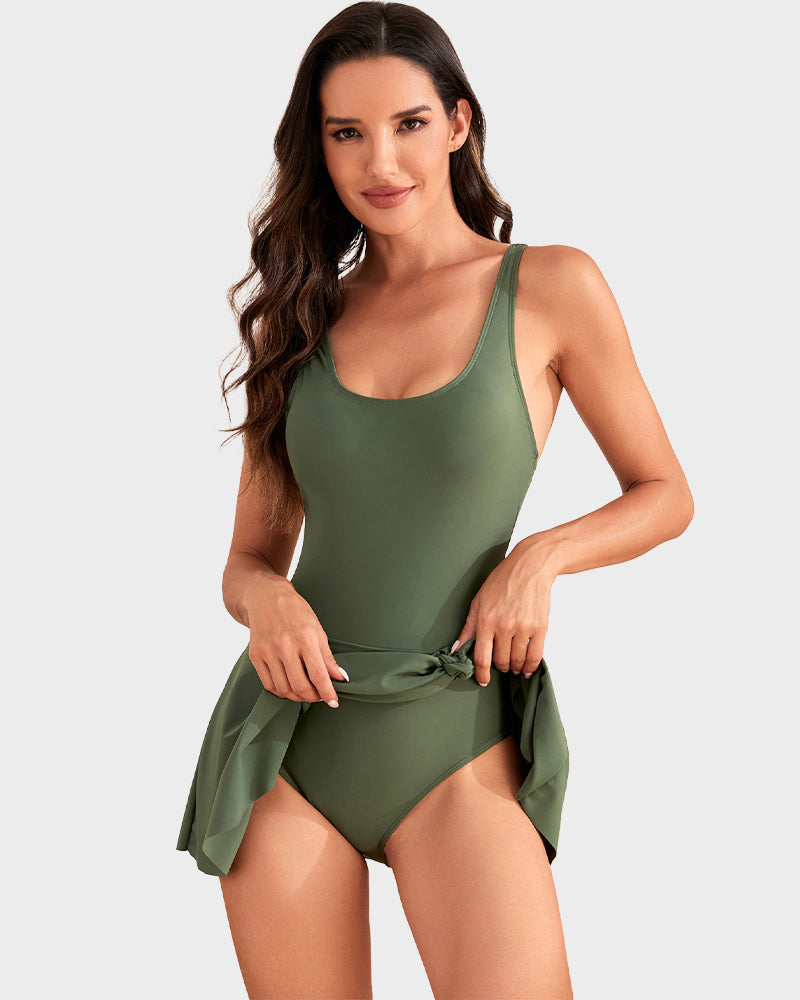 Dernière chance : 50 % de réduction ! Maillot de bain une pièce pour femme avec effet ventre plat et fermeture à boutons.