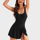 Dernière chance : 50 % de réduction ! Maillot de bain une pièce pour femme avec effet ventre plat et fermeture à boutons.