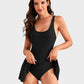 Dernière chance : 50 % de réduction ! Maillot de bain une pièce pour femme avec effet ventre plat et fermeture à boutons.