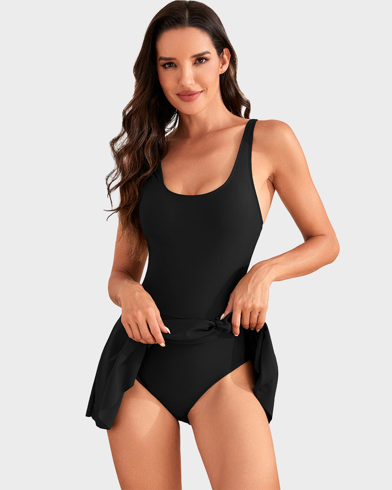 Dernière chance : 50 % de réduction ! Maillot de bain une pièce pour femme avec effet ventre plat et fermeture à boutons.