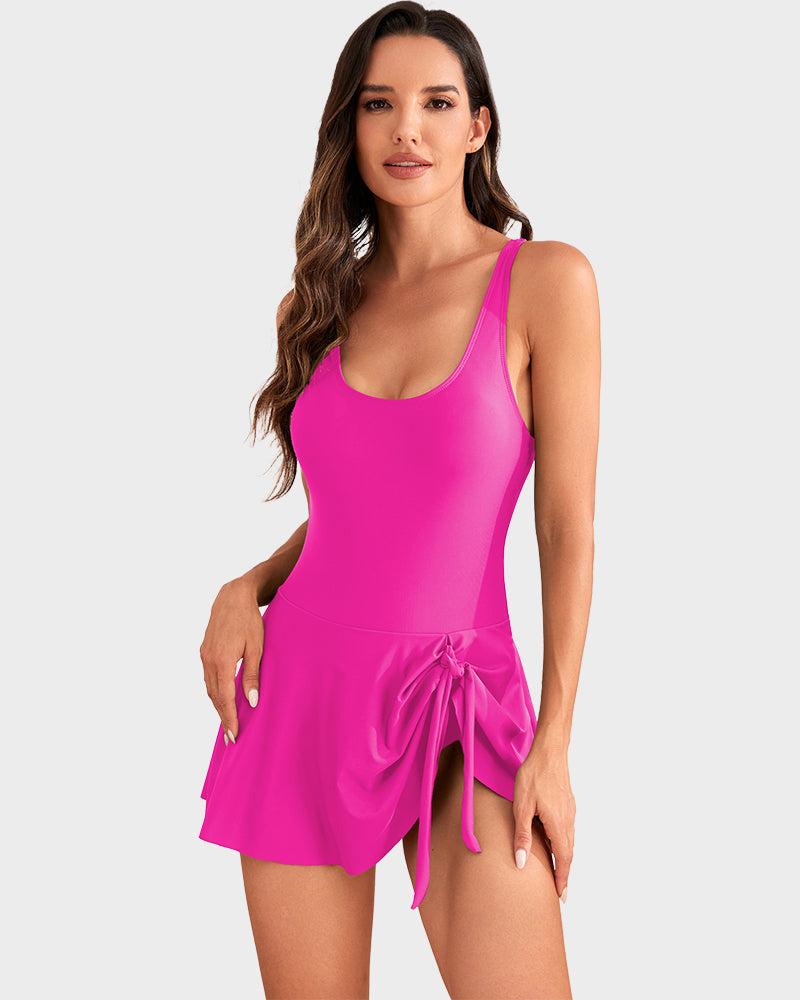 Dernière chance : 50 % de réduction ! Maillot de bain une pièce pour femme avec effet ventre plat et fermeture à boutons.