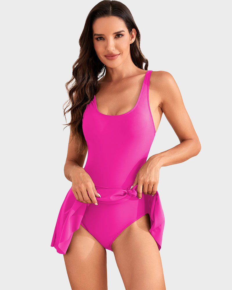 Dernière chance : 50 % de réduction ! Maillot de bain une pièce pour femme avec effet ventre plat et fermeture à boutons.