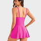 Dernière chance : 50 % de réduction ! Maillot de bain une pièce pour femme avec effet ventre plat et fermeture à boutons.