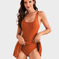 Dernière chance : 50 % de réduction ! Maillot de bain une pièce pour femme avec effet ventre plat et fermeture à boutons.