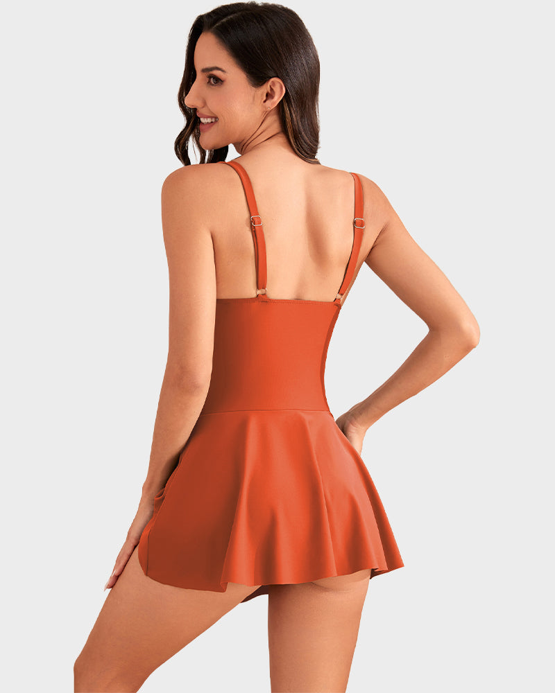 Dernière chance : 50 % de réduction ! Maillot de bain une pièce pour femme avec effet ventre plat et fermeture à boutons.