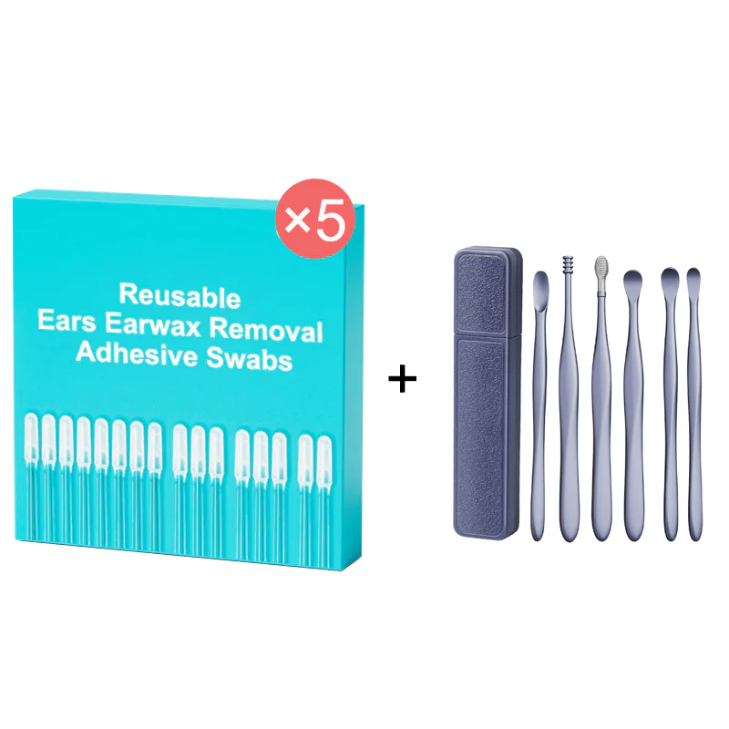 👂🏻 Offre à durée limitée : -50 % 🏆 Coton-tiges adhésifs réutilisables pour retirer le cérumen