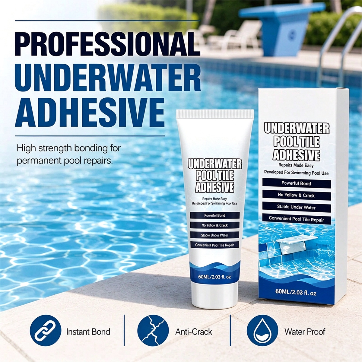 💧 PROMO -50% ✨ Adhésif Sous-Marin Haute Résistance — Réparez Sans Vider la Piscine 🔧
