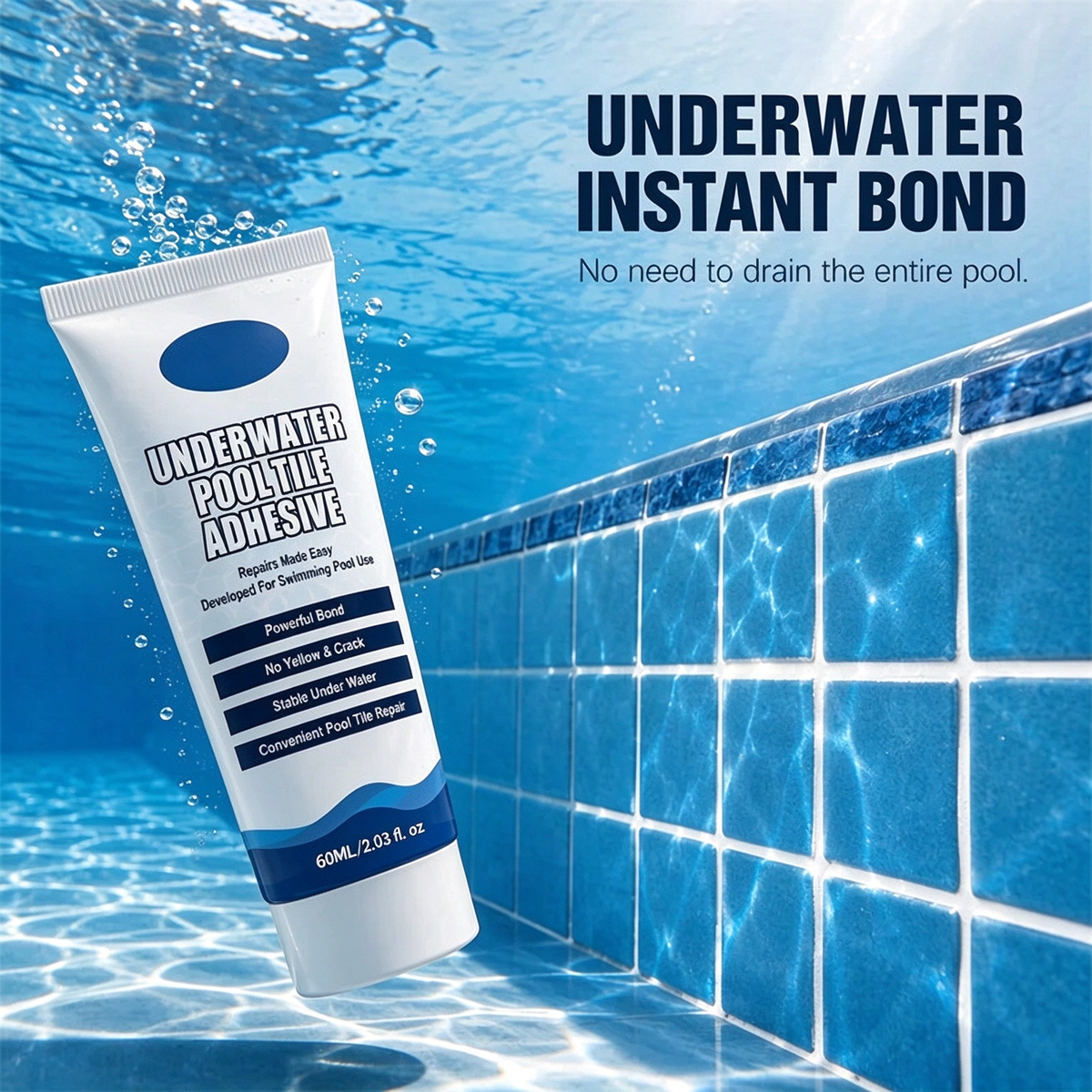 💧 PROMO -50% ✨ Adhésif Sous-Marin Haute Résistance — Réparez Sans Vider la Piscine 🔧