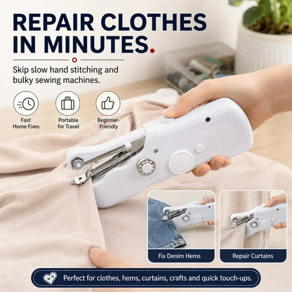 🔥PROMOTION EXCEPTIONNELLE : 50% DE RÉDUCTION !🧵 Mini machine à coudre électrique – Légère, portable et facile à utiliser ! ✨