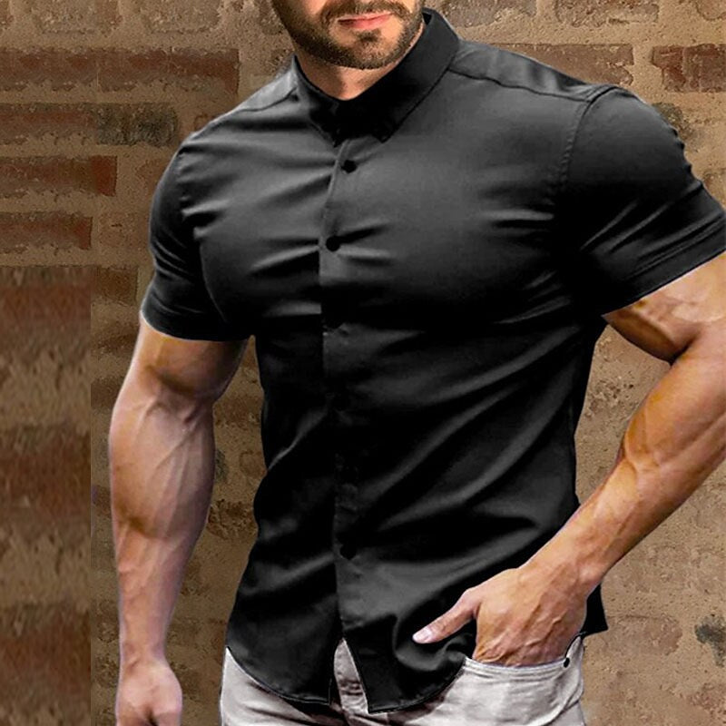 👔 50% DE RÉDUCTION ✨ Chemise homme infroissable & sans repassage – Tissu technique respirant, confort optimal – Style polyvalent pour le bureau & le quotidien – toujours impeccable sans effort ⚡