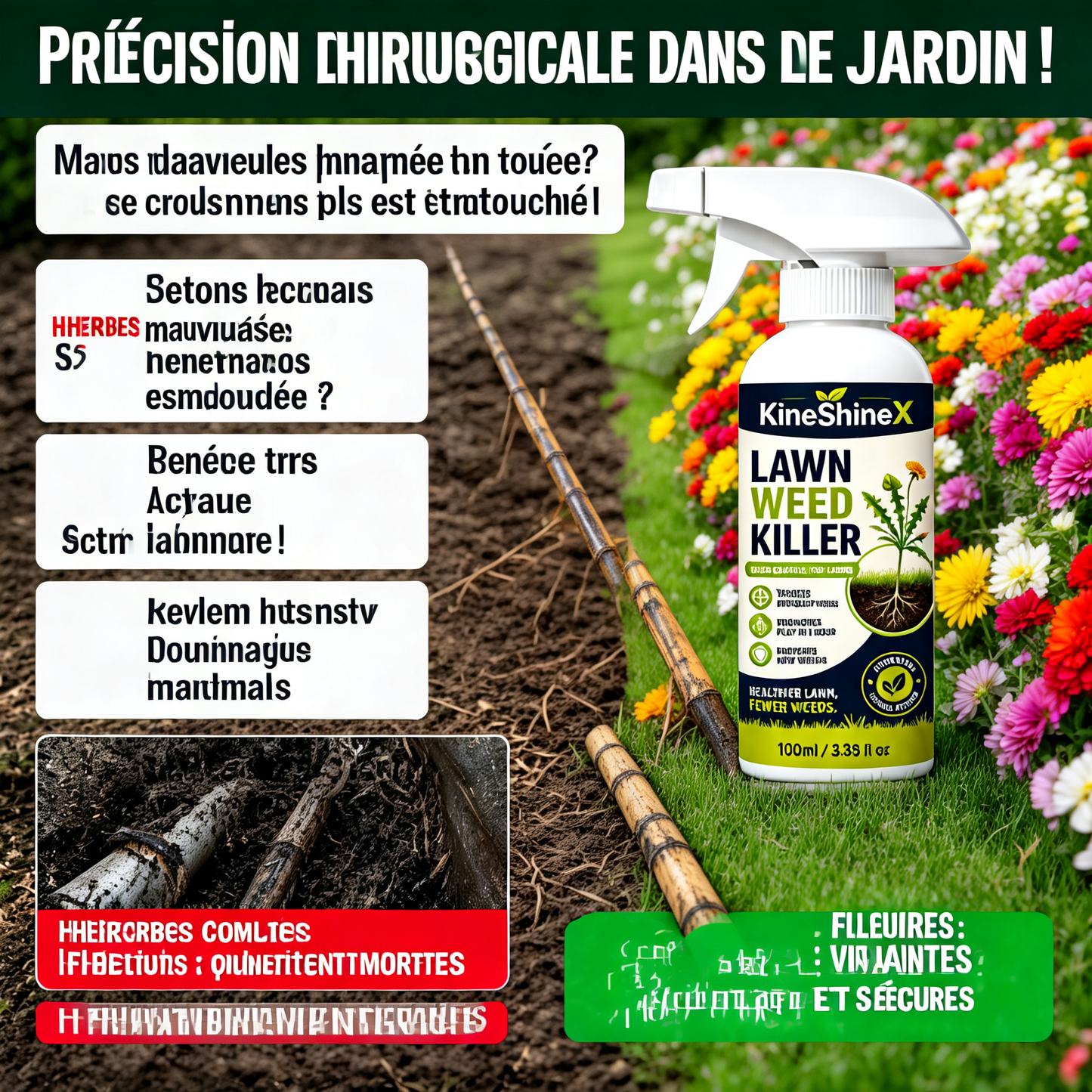 ⚡[Désherbage facile et sans stress au jardin] Désherbant pour usage domestique