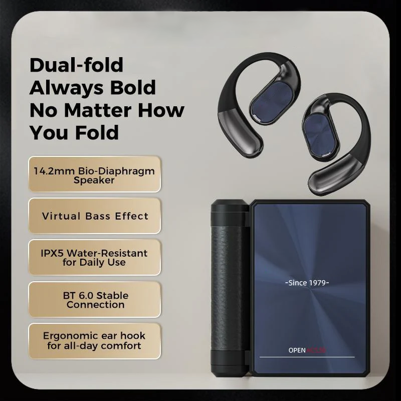 Limited-time offer: 50% off ✨ Wireless noise-canceling headphones with Bluetooth 6.0 🥤, extremely long battery life of 145 hours 🥳, IPX5 certification for sports 🚲