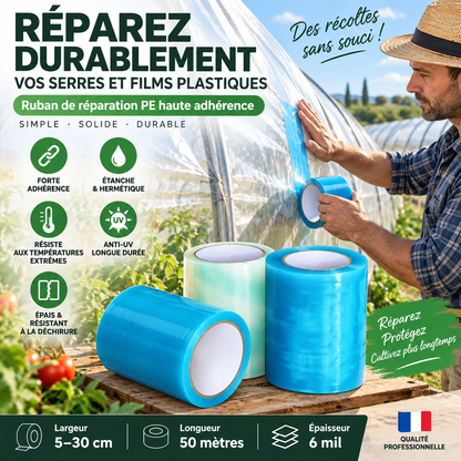 👍🌳50% DE RÉDUCTION ! Ruban de réparation étanche haute viscosité 50M, colmate les fuites pour tuyaux et toitures ✨