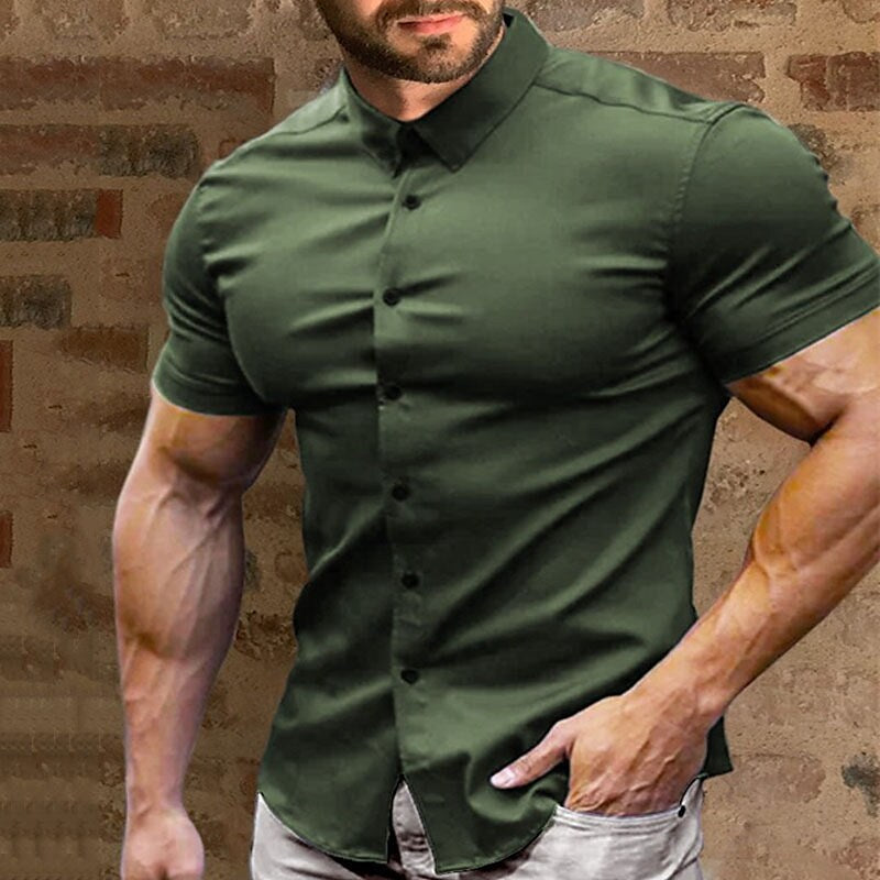 👔 50% DE RÉDUCTION ✨ Chemise homme infroissable & sans repassage – Tissu technique respirant, confort optimal – Style polyvalent pour le bureau & le quotidien – toujours impeccable sans effort ⚡