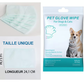 🔥Dernier jour de soldes 49% OFF🔥Gants shampooing sans rinçage pour chiens – Lingettes hypoallergéniques pour le bain des animaux, 6 packs